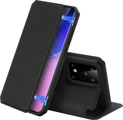 Obrázek produktu pro Pouzdro typu kniha Skin X "Dux Ducis" pro Samsung Galaxy A51 (A515F) pouzdro na mobilní telefon, peněženkové pouzdro s funkcí stojánku, držák na karty, černé