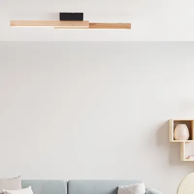 Immagine prodotto di BRILLANTE plafoniera Arion LED nero/legno