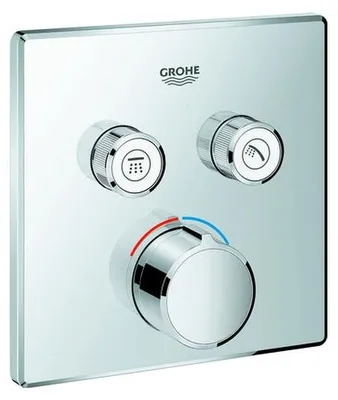 Produktbild von Grohe Unterputzmischer SmartControl eckig fms 2 Absperrventile chrom, 29148000