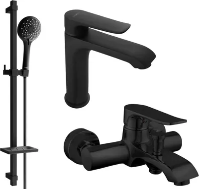 Immagine prodotto di Mexen Pecos DQ40 set da bagno, nero - 72703DQ40-70