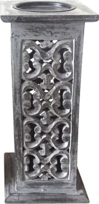Produktbild von Kerzenhalter Forte schwarz 14x14x33cm