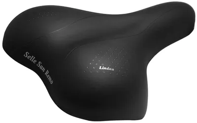 Produktbild von Selle San Remo Fahrrad Sattel Lindau für City Trekking Bikes - Black (Arbeitsplatzverpackung)