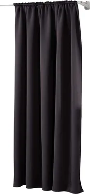Produktbild von WOLTU Vorhang Gardinen Blickdicht mit Kräuselband für Schiene 250 g/m² Schwerer Thermovorhang, Anthrazit 135x245cm (1 Stück)