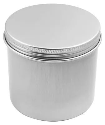 250 ml Aluminiumdose, rund, mit Schraubdeckel, 7,5 x 7 cm