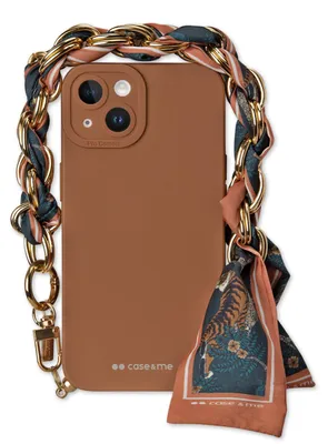 Image de SBS Coque pour iPhone 13 avec chaîne de poignet et foulard