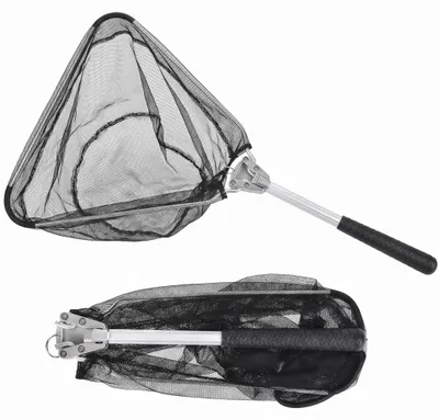 Imagen del producto de Redes plegables, telescópicas, de 53 cm, de nylon, para carpas y truchas