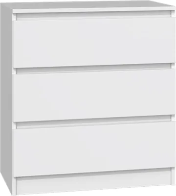 Image de Selsey Malwa - Commode à trois tiroirs, blanc, 70 cm