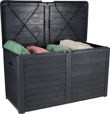 Obrázok produktu pre Záhradný box na vankúše Lifetime Garden - box na vankúše - úložný záhradný box - 420 l - 117,3 x 65,3 x 54,8 cm - čierny