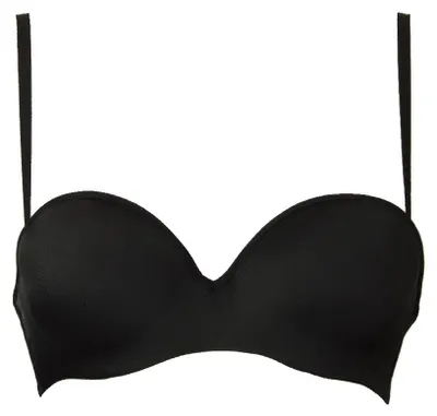 Immagine prodotto di Reggiseno donna imbottito a fascia due lacci removibili in tinta e trasparenti GMV GIAN MARCO VENTURI articolo G9202A FASCINO, 5 - QUINTA ( IT 5 - EU 85 - F 100 - UK 38 ), Poliammide 80%,Spandex 20%