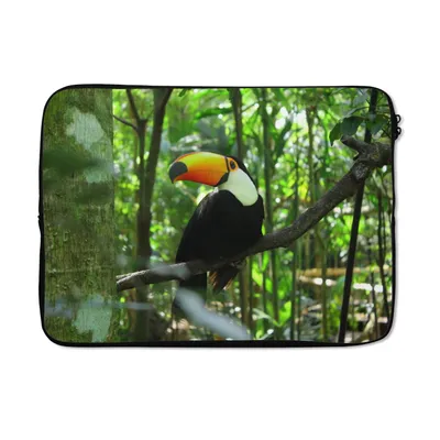 Produktbild von MuchoWow® Laptop Hülle 14 ZollTukan im Baum Laptoptasche - Laptoptasche - Stoßsicher - Schutzhaube