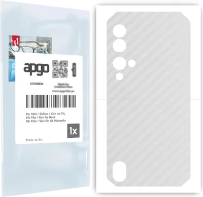 Produktbild von apgo Rückseite Schutzfolie für Blackview BV9900 -  Hinten Schutzfolie Carbon Transparent (durchsichtig), Rückseite Folie schützt vor Kratzern und Fingerabdrücken
