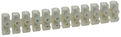 Produktbild von ChiliTec Lüsterklemmen für 4,0-10mm², 12 Klemmen Messingeinsatz, transparent