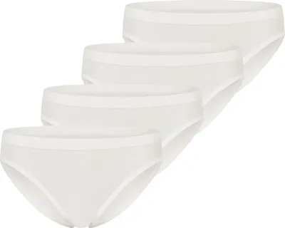 Produktbild von sloggi 4er Pack GO Sense Slip High leg Slip im modernen puristischen Design, Super weich und komfortabel, Mit kleinem Heatseal Markenschriftzug über dem Beinabschluss offwhite XL