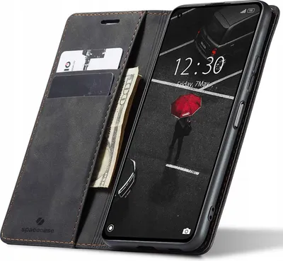 Obrázek produktu pro Pouzdro s klopou na telefon SPACECASE Wallet pro Xiaomi Mi 11 Lite/5G NE Černá