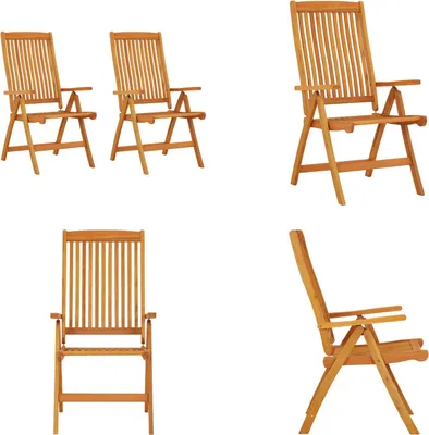 Immagine prodotto di vidaXL Sedie da giardino pieghevoli 2 pz. Legno massiccio di eucalipto - sedia da giardino - sedie da giardino - poltrona da giardino - sedia da esterno