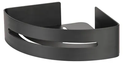 Zdjęcie produktu dla Półka narożna WENKO Turbo-Loc® Mod. Bivio Czarny mat, wykonana z aluminium