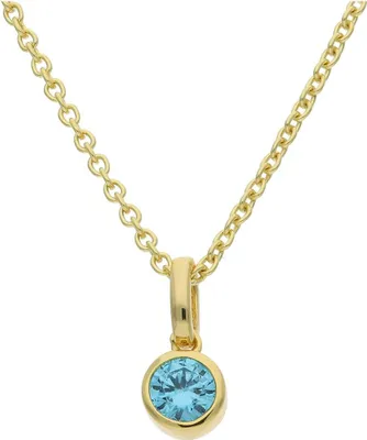 Produktbild von JuwelmaLux Anhänger 925/000 Sterling Silber vergoldet Geburtsstein Dezember JL16-02-0673
