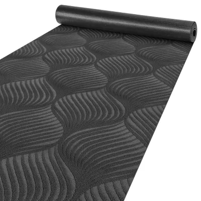 Produktbild von Teppichläufer Ornament rutschhemmend 3 mm 50 x 180 cm Grau