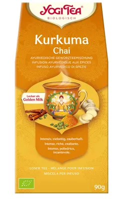 Obrázek produktu pro Yogi Tea®Ajurvédský sypaný čaj s kurkumou (90g), 58024