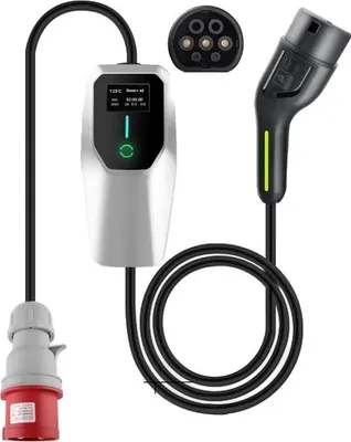 Produktbild von Ladegerät für Elektrofahrzeuge, Typ 2 Stecker, 10-16A Eingangsstrom, SYMAX 22KW 4M