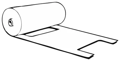 Produktbild von 1000x Knotenbeutel 5 kg HDPE transparent 480 x 218 mm gerollt extra stark