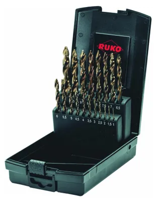 Image de Ruko UC Jeu de spibos FLOWSTEP TIP DIN338 HSSCo 19 pcs. dans Rosebox