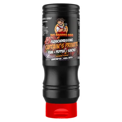 Produktbild von Captain’s Private Marinade Pfeffer, Rauch & Rum 500ml