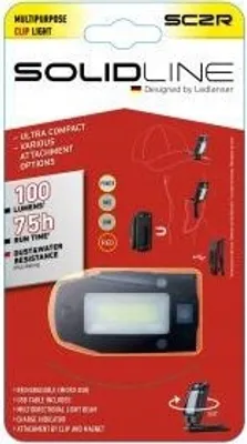 Produktbild von Ledlenser Solidline SC2R, Anklippbare Taschenlampe, Schwarz, Tasten, 2 m, IP44, LED