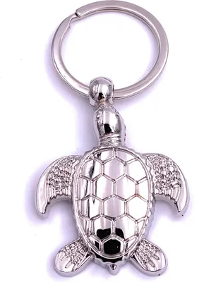 Immagine prodotto di Onwomania Tartaruga d'acqua Tartaruga Portachiavi Argento in metallo