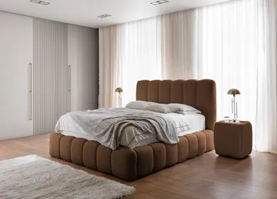Produktbild von YOURHOUSE24 Polsterbett Cande mit Bettkasten und Metallrahmen (Farbe: Catch me 06, Größe: 180x200 cm)