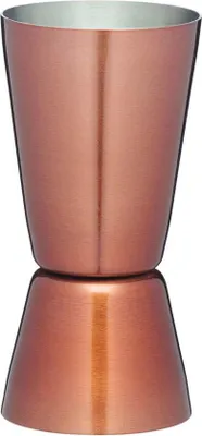 Produktbild von Famanu Messbecher für Cocktails und Spirituosen - Edelstahl mit Kupferlook (25/50 ml)