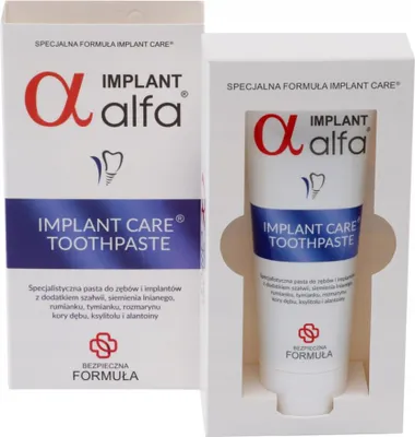 Produktbild von ALFA IMPLANT Zahnpasta für Zähne und Implantate 75 ml