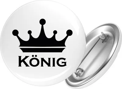 Image de Badge « Huuraa » - Roi des tireurs, 25 mm, rond, avec épingle de sûreté - Idée cadeau