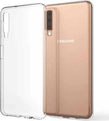 Produktbild von NALIA Hülle "GLAZE" für Samsung Galaxy A7 (2018) - Klare TPU Schutzhülle, Anti-Gelb, Schlank & Leicht - Transparente Handyhülle