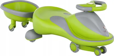 Image de Tulano Focus 55 Voiture à glisser avec remorque, vert, lumière LED, musique, volant 360°, à partir de 3 ans, jusqu'à 100 kg