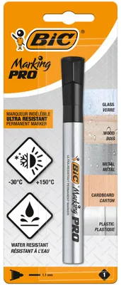 Produktbild von BIC Marker Marking PRO, schwarz, runde Spitze