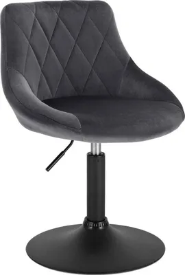 Immagine prodotto di Sgabello da bar Bolt Edge – Design industriale – Grigio scuro – Velluto – Regolabile in altezza – Con schienale – 1 pezzo Sgabello da bar