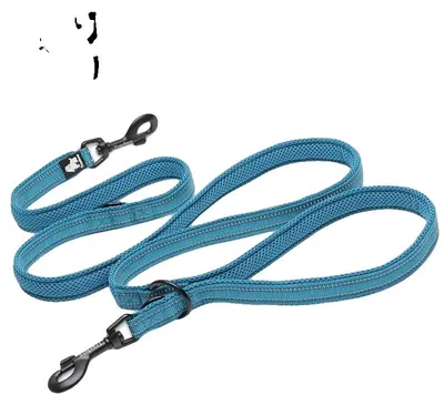 Obrázok produktu pre Vodítko pre psov, nastaviteľné, reflexné, modré, S (1,5 cm x 200 cm)