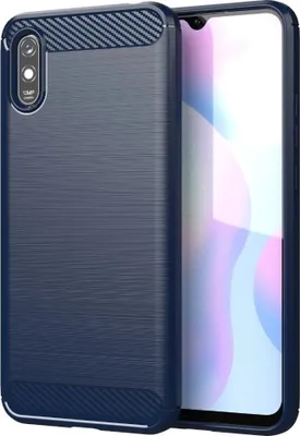 Produktbild von Carbon Shield TPU Hülle für Xiaomi Redmi 9A - Blau KP9440