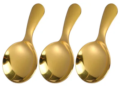 3er Set Edelstahl-Eisportionierer, 4,5x9 cm, Silber