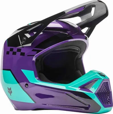 Produktbild von FOX V1 Collect Motocross Helm, lila/grün, S  (55/56)