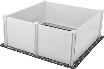 Productafbeelding van Hondenkennel voor bevalling, 60x60x24 inch, met verstelbare deurhoogte, geschikt voor zeer grote honden