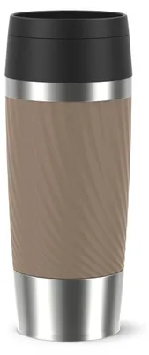 Obrázok produktu pre EMSA Travel Mug Classic N2025300, Hnedá, Nerezová oceľ, Silikón, Nerezová oceľ, Polypropylén (PP), 4 h, 8 h