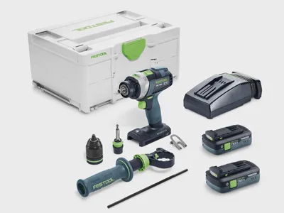 Produktbild von Festool Akku-Schlagbohrschrauber QUADRIVE TPC 18/4 TBX4,0 I-Plus, incl. 2x Akku 4 Ah, Schnellladegerät, Zubehör, Systainer