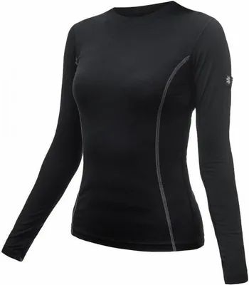 Produktbild von T-Shirt Sensor Merino Wool Active Damen langarm schwarz größe M 11109024-01
