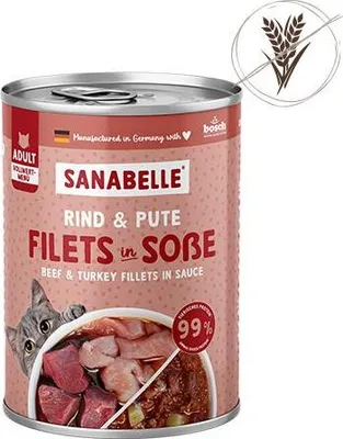 Produktbild von Sanabelle Nassfutter 6x380g | Rind & Pute