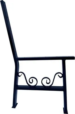 Produktbild von Bankbeine 37x80cm schwarz pulverbeschichtet Bankkufen Bankgestell Stahl Gartenbank Beine