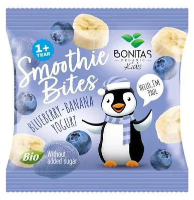 Produktbild von Gefriergetrockneter Heidelbeer-Bananen-Joghurt-Snack 10 g