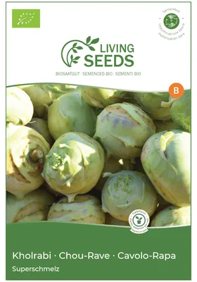 Produktbild von Kohlrabi Superschmelz 4.1g Saatgut von Living Seeds