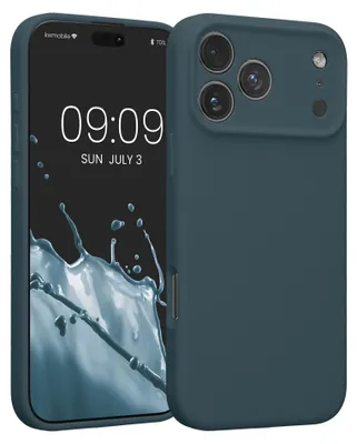 Produktbild von kwmobile Hülle kompatibel mit Apple iPhone 17 Pro Max - Hülle Silikon gummiert - Handyhülle - Handy Case in Dunkler Schiefer
